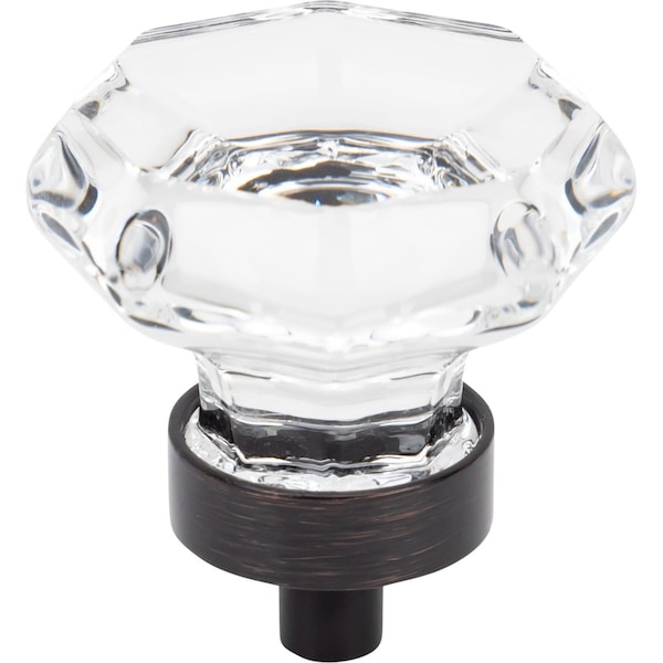 Designperfect 1-5/16 Diameter Round Cabinet Knob, Brushed Oil Rubbed Bronze, 25PK - DPA25G23KORB