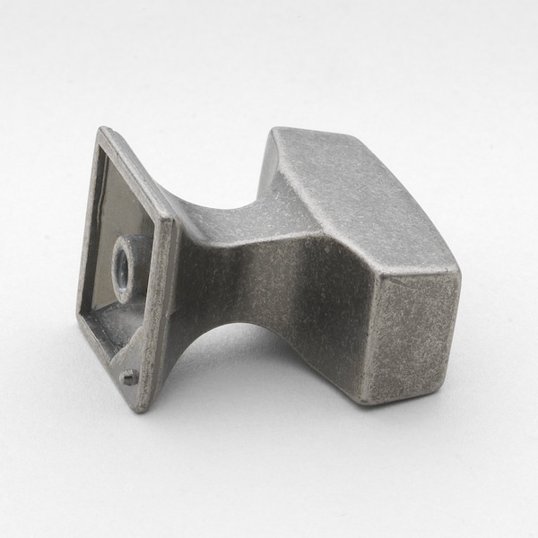Gliderite Hardware 1-1/8 in. Rectangle Cabinet Knob - 87390-WN, 5PK - 87390-WN-5