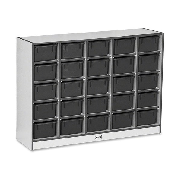 Jonti-Craft CUBBIE, 25 TRAY, WITH BINS, BK - JNT0426JCWW180