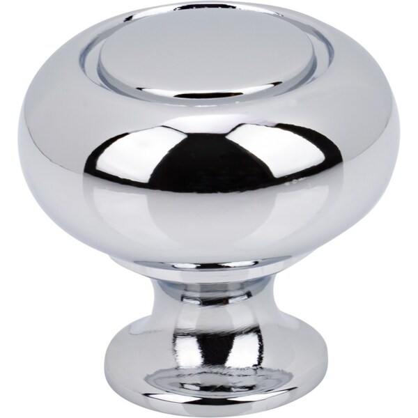 Designperfect 1-1/4 Diameter Round Cabinet Knob, Polished Chrome, 25PK - DPA25R31KPC