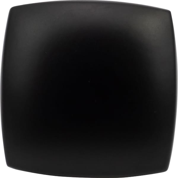 Designperfect 1-3/16 Overall Length Square Cabinet Knob, Matte/Flat Black, 10PK - DPA10S83KBLK