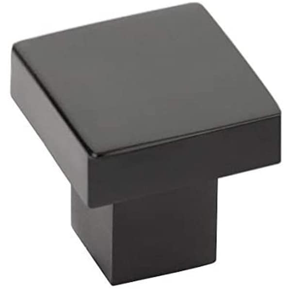 Patioplus 1.25 in. Hunter Cabinet Knob, Flat Black - PA2056083