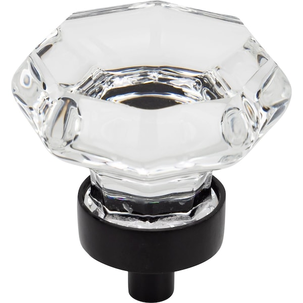 Designperfect 1-5/16 Diameter Round Cabinet Knob, Matte/Flat Black, 25PK - DPA25G23KBLK