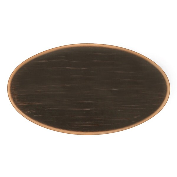 Hickory Hardware Luna Collection Knob Oval 1-5/8 Inch x 15/16 Inch Vintage Bronze Finish - P3446-VB