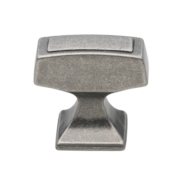 Gliderite Hardware 1-1/8 in. Rectangle Cabinet Knob - 87390-WN, 25PK - 87390-WN-25