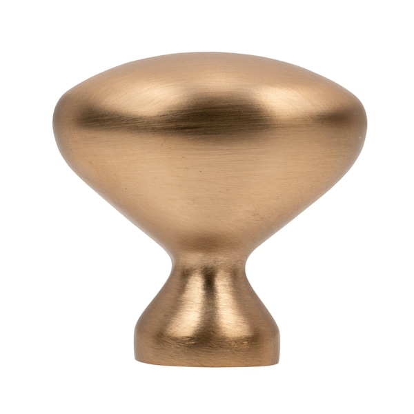 Designperfect 1-1/4 Overall Length Oval Cabinet Knob, Champagne Bronze/Gold - DPA-B7KCBZ