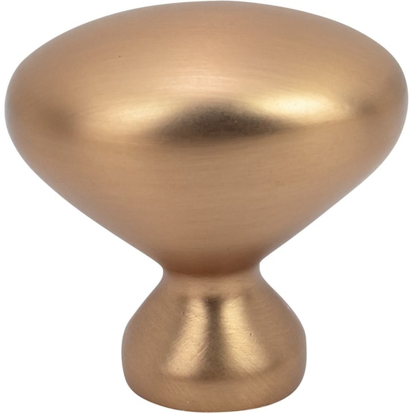Designperfect 1-1/4 Overall Length Oval Cabinet Knob, Champagne Bronze/Gold - DPA-B7KCBZ