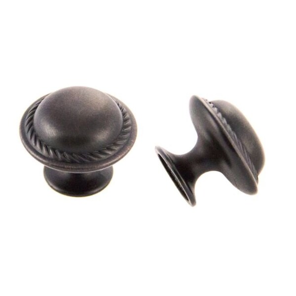 Crown 1-1/5" Rope Cabinet Knob Oil Rubbed Bronze Finish - CHK8178410B