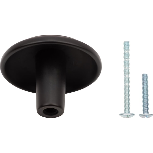 Designperfect 1-1/4 Diameter Round Cabinet Knob, Brushed Oil Rubbed Bronze, 10PK - DPA10R92KORB