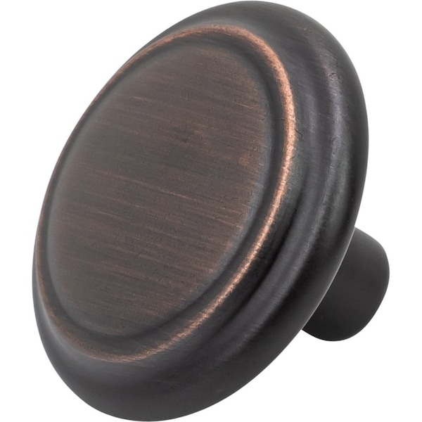 Designperfect 1-1/4 Diameter Round Cabinet Knob, Brushed Oil Rubbed Bronze, 10PK - DPA10R92KORB