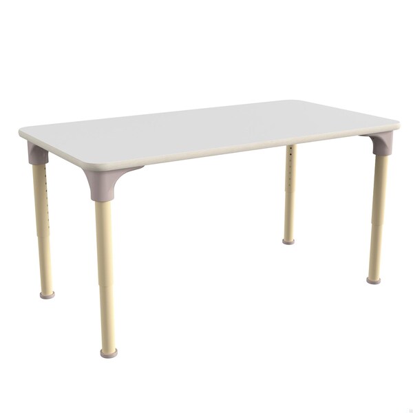 Flash Furniture 23.5 in W, 47 in L, 23 in H, Beechwood, Birch Plywood, Steel, Beech/White - MK-ME088026-GG