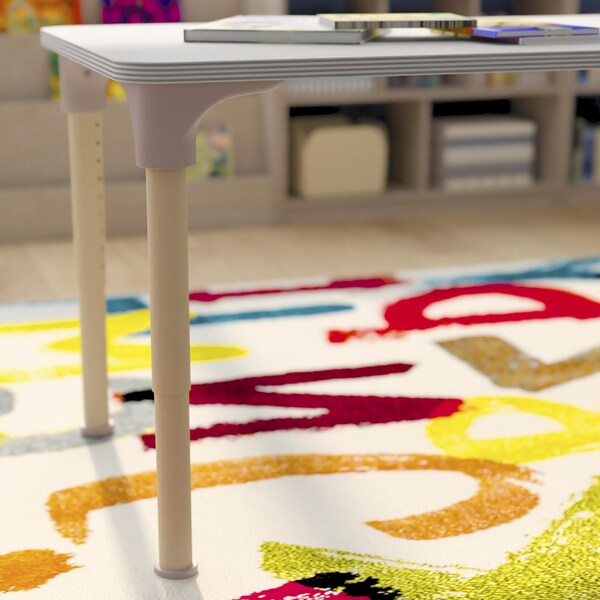 Flash Furniture 23.5 in W, 47 in L, 23 in H, Beechwood, Birch Plywood, Steel, Beech/White - MK-ME088026-GG
