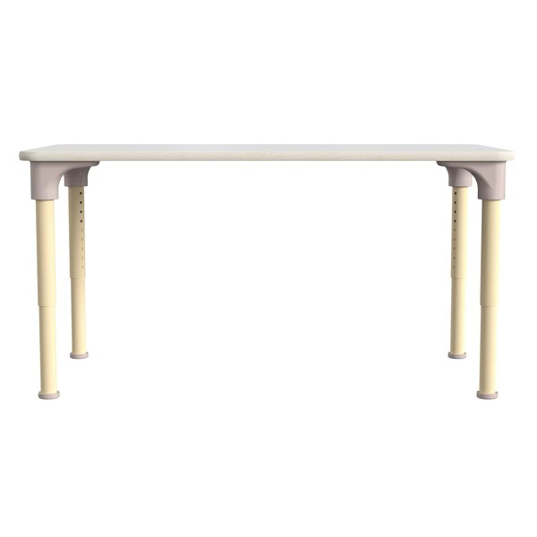 Flash Furniture 23.5 in W, 47 in L, 23 in H, Beechwood, Birch Plywood, Steel, Beech/White - MK-ME088026-GG
