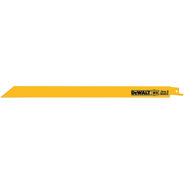 Dewalt 12" 14 TPI Straight Back Bi-Metal Reciprocating Blade (5 pack) - DW4838
