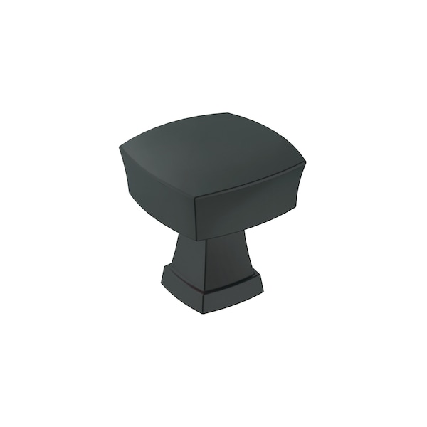 Amerock Stature 1-1/4 in 32 mm Length Matte Black Cabinet Knob - BP11287FB