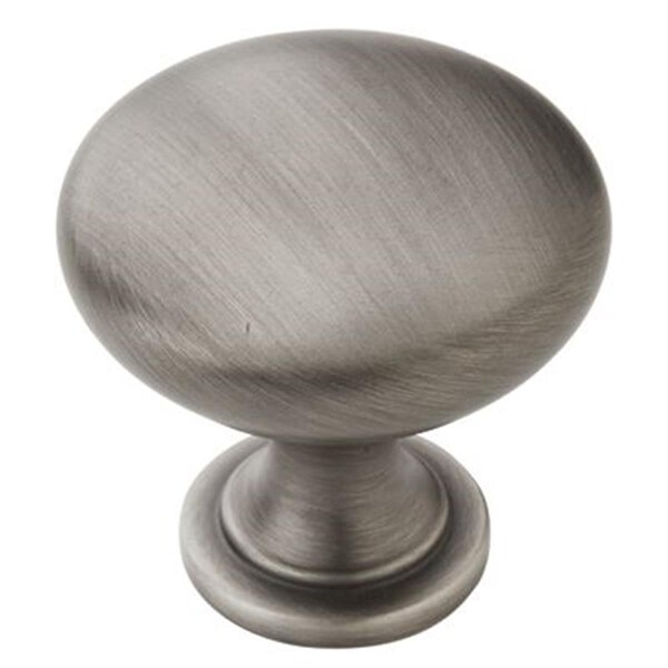 Gardencare 1.25 in. Knob Allison, Antique Silver - GA952674