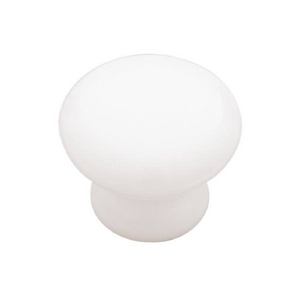 Brainerd Mfg/Liberty Hdw 114WHT Cera RND Knob - P95702C-W-C