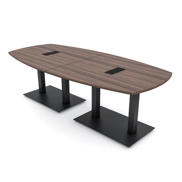 Skutchi Designs Arc Boat 45 in W, 96 in L, Brown - HAR-ABOT-48X96-DOU.BK-H3041-EBLK