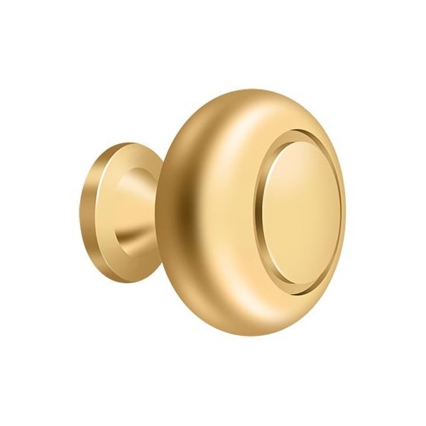 Deltana Knob Round Groove Lifetime Brass - KR119CR003