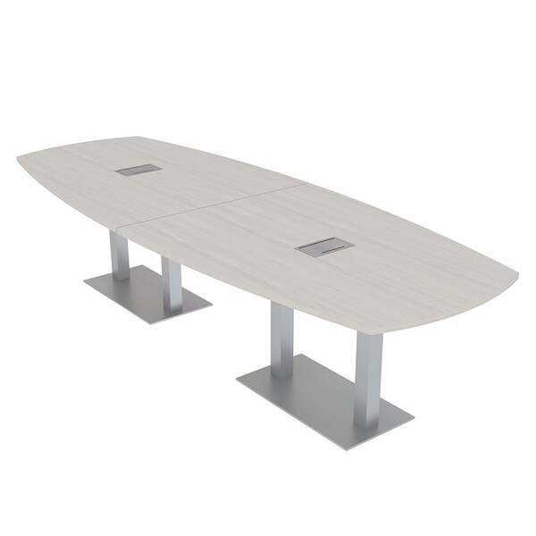 Skutchi Designs Arc Boat 45 in W, 120 in L, Ivory - HAR-ABOT-48X120-DOU-K458-ESIL