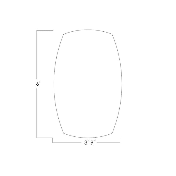 Skutchi Designs Arc Boat 45 in W, 72 in L, Black - HAR-ABOT-48X72-DOU.BK-U999ST19-EBLK