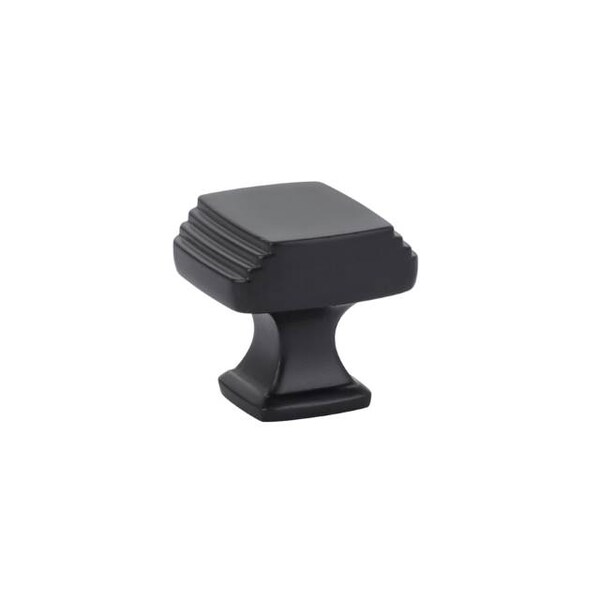 Emtek Flat Black Knob 86421US19 - 86421US19