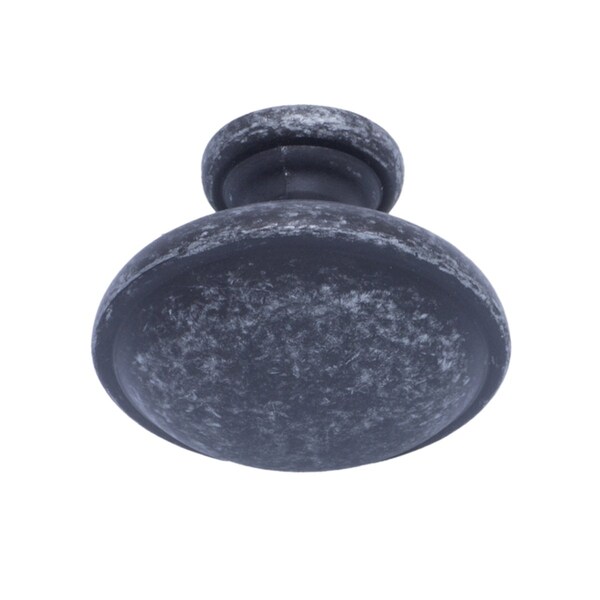 South Main Hardware Mushroom Cabinet Knob, 1.19" Diameter, Antique Silver, 10PK - SH2811-AS-10