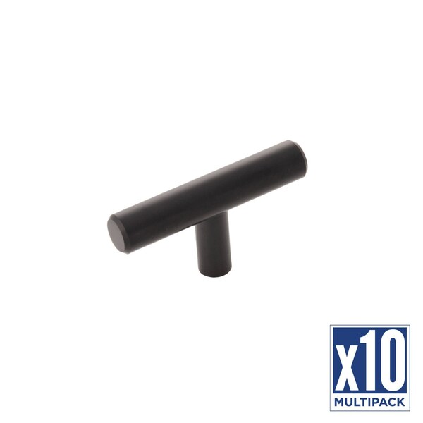 Hickory Hardware Knob T 2-3/8 Inch X 1/2 Inch, 10PK - HH075591-MB-10B