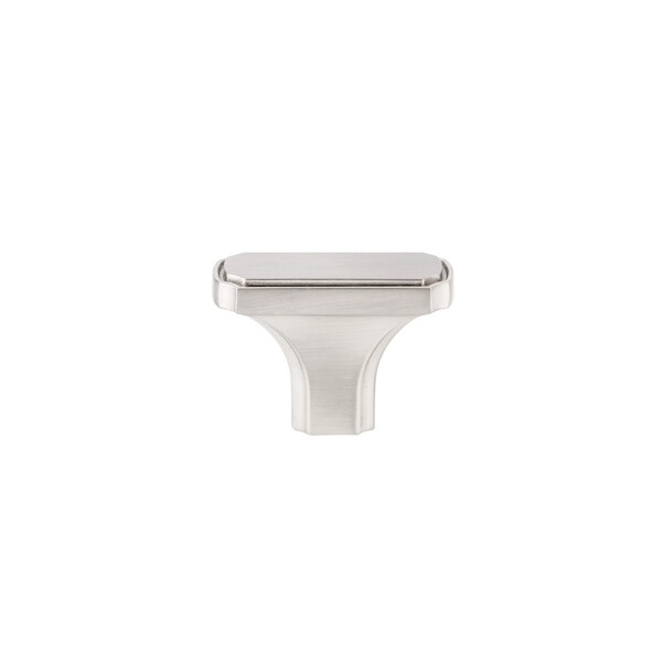 Richelieu 1 11/16 in. X 27/32 in. (43 mm x 21.1 mm) Brushed Nickel Transitional Metal Cabinet Knob - BP77043195