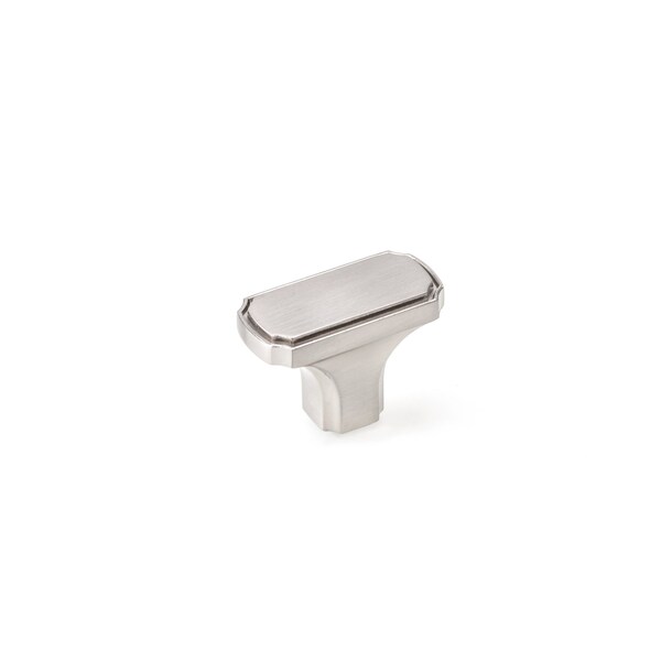 Richelieu 1 11/16 in. X 27/32 in. (43 mm x 21.1 mm) Brushed Nickel Transitional Metal Cabinet Knob - BP77043195