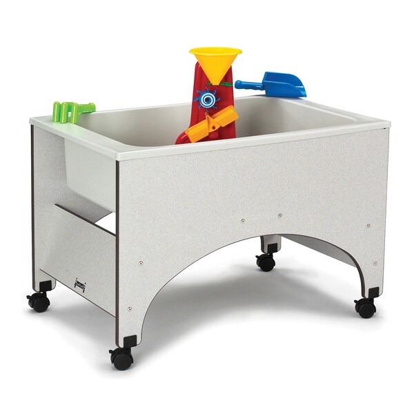 Jonti-Craft Rainbow Accents Space Saver Sensory Table, Black - 2857JC180