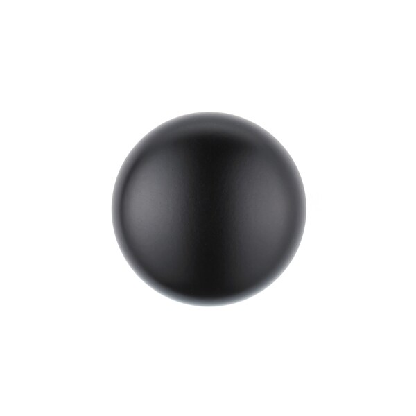 Richelieu 1 1/4 in (32 mm) Matte Black Traditional Brass, Hollow Metal Cabinet Knob - BP4923900