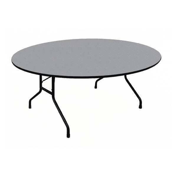 Correll Round Commerical Folding Utility Table, 48" Dia. W, 29" H, High Pressure Laminate Top - CF48PX-07