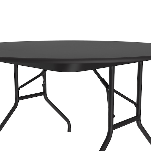 Correll Round Commerical Folding Utility Table, 48" Dia. W, 29" H, High Pressure Laminate Top - CF48PX-07