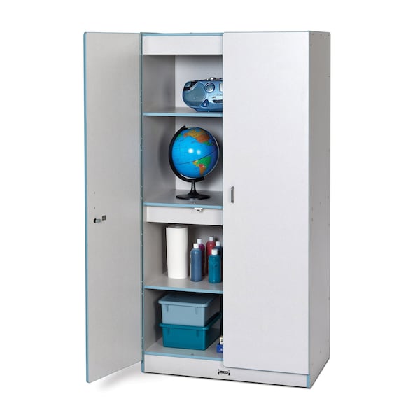 Jonti-Craft Rainbow Accents Storage Cabinet, Coastal Blue - 5950JC131