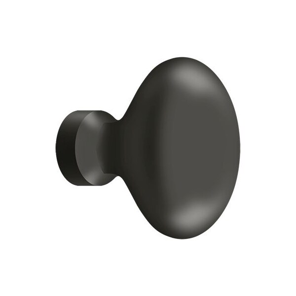 Deltana Knob, Oval/Egg Shape Oil Rubbed Bronze - KE125U10B