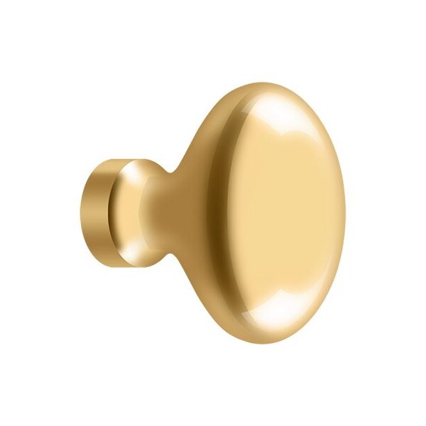 Deltana Knob, Oval/Egg Shape Lifetime Brass - KE125CR003