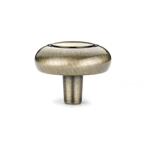 Richelieu 1 1/4 in (32 mm) Antique English Traditional Metal Cabinet Knob - BP209AE