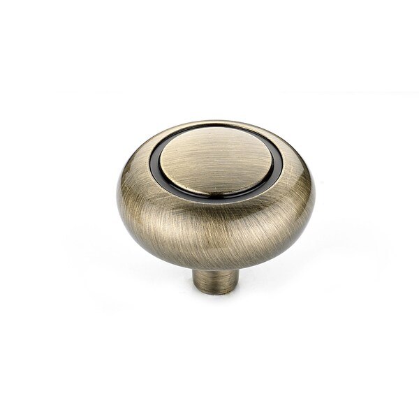 Richelieu 1 1/4 in (32 mm) Antique English Traditional Metal Cabinet Knob - BP209AE