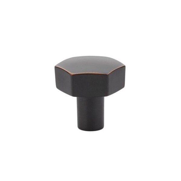 Patioplus 1.125 in. Mod Hex Cabinet Knob, Oil Rubbed Bronze - PA2006899