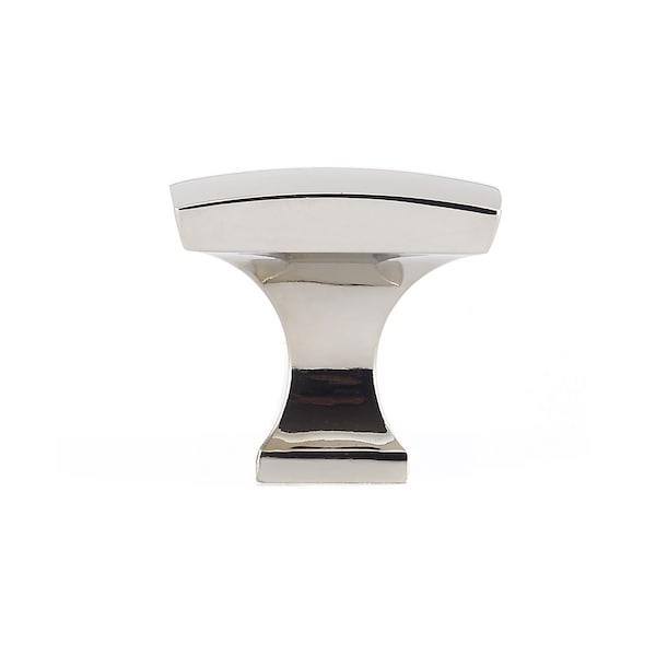 Richelieu 1 5/16 in. X 1 5/16 in. (33 mm x 33 mm) Polished Nickel Transitional Metal Cabinet Knob - BP76533180