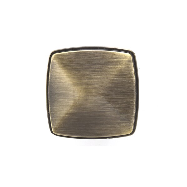 Richelieu Charlemagne Collection 1 11/16 in (43 mm) x 1 11/16 in (43 mm) Antique English Transitional Cabinet Knob - BP81045AE