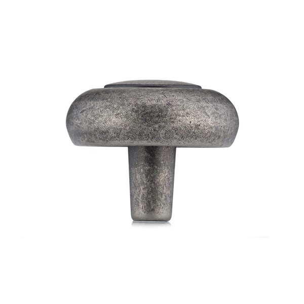 Richelieu 1 1/4 in (32 mm) Pewter Traditional Metal Cabinet Knob - BP209142