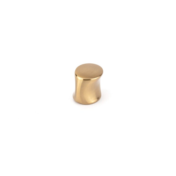 Richelieu 1 3/16 in (30 mm) x 7/8 in (22 mm) Aurum Brushed Gold Contemporary Cabinet Knob - BP8287130158
