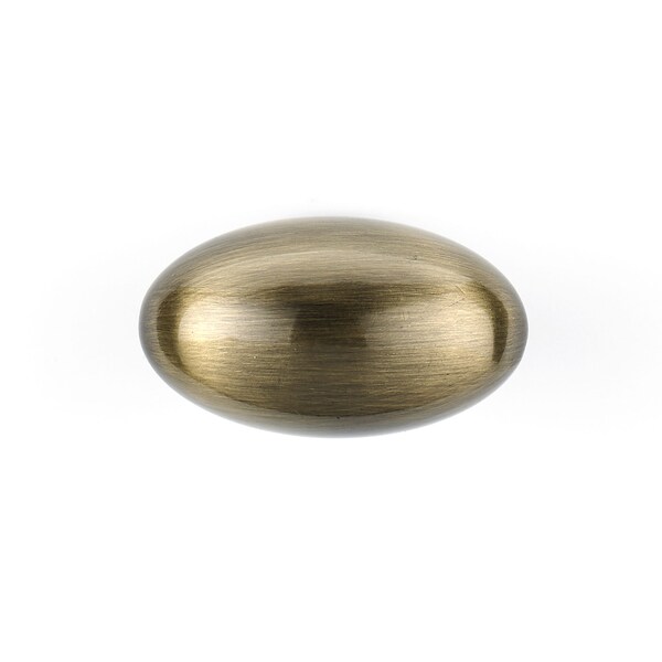 Richelieu 1 9/16 in. X 7/8 in. (40 mm x 22 mm) Antique English Traditional Metal Cabinet Knob - BP444340AE