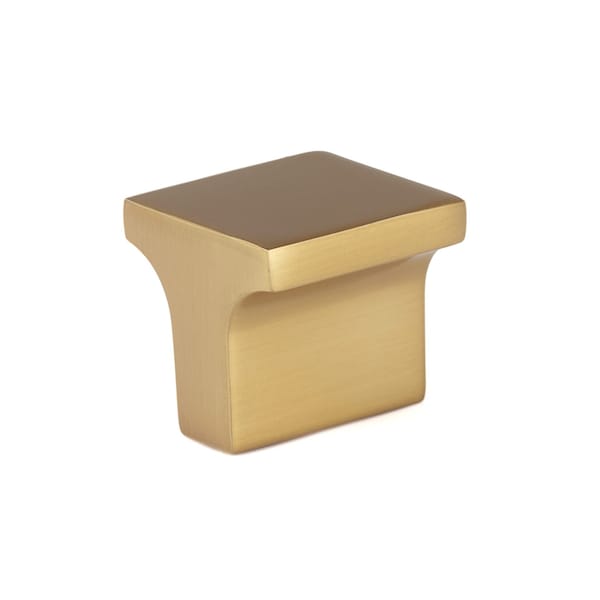 Richelieu 1-inch (25 mm) x 1-inch (25 mm) Aurum Brushed Gold Contemporary Cabinet Knob - BP312525158