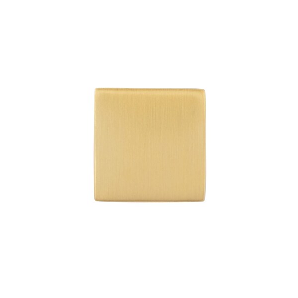 Richelieu 1-inch (25 mm) x 1-inch (25 mm) Aurum Brushed Gold Contemporary Cabinet Knob - BP312525158