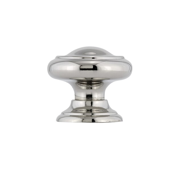 Richelieu 1 3/16 in (30 mm) Polished Nickel Traditional Metal Cabinet Knob - BP8632180