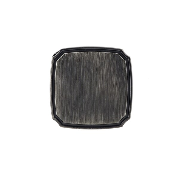 Richelieu 1 3/8 in. X 1 3/8 in. (35 mm x 35 mm) Antique Nickel Transitional Metal Cabinet Knob - BP77035143