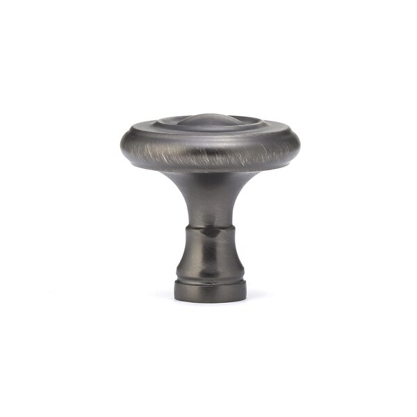 Richelieu 1 1/4 in (32 mm) Antique Nickel Traditional Metal Cabinet Knob - BP74032143